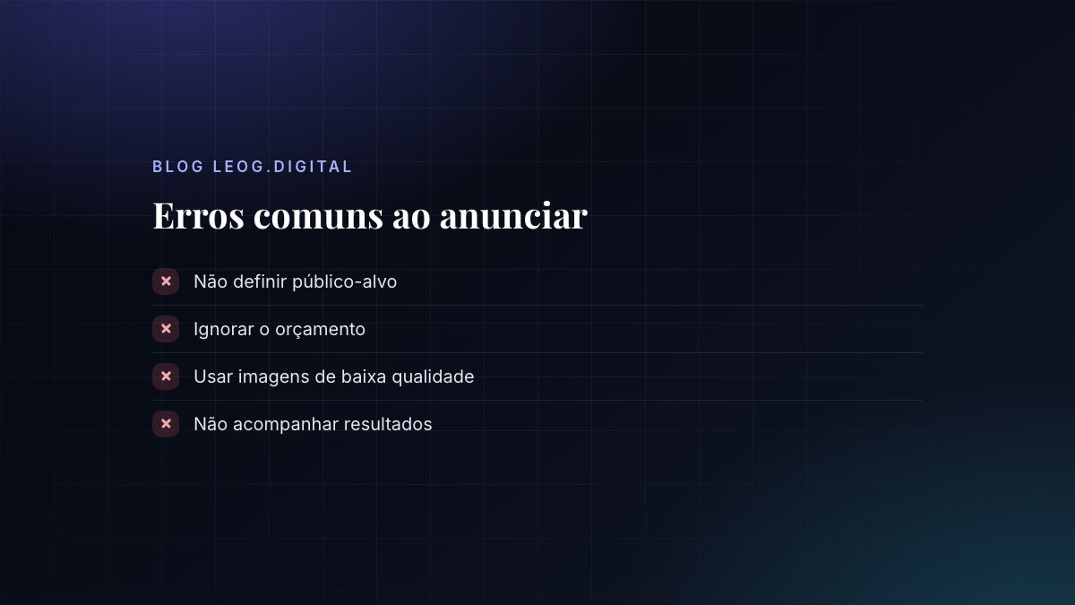 Erros comuns ao anunciar no Instagram.