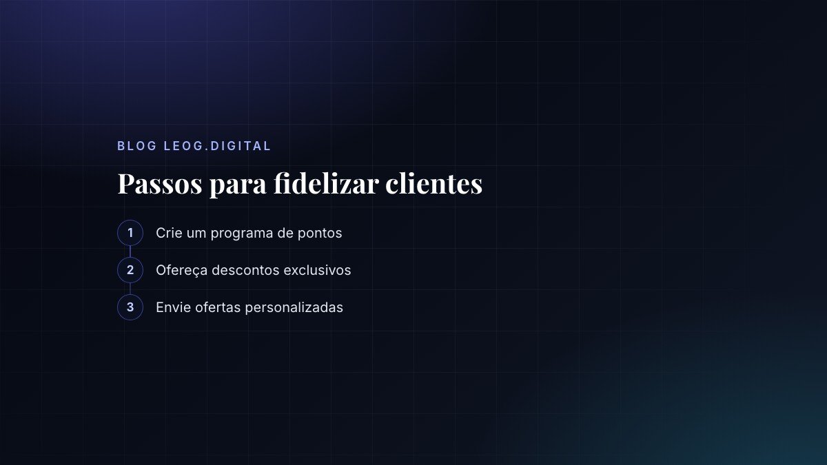 Passos para criar um programa de fidelidade.