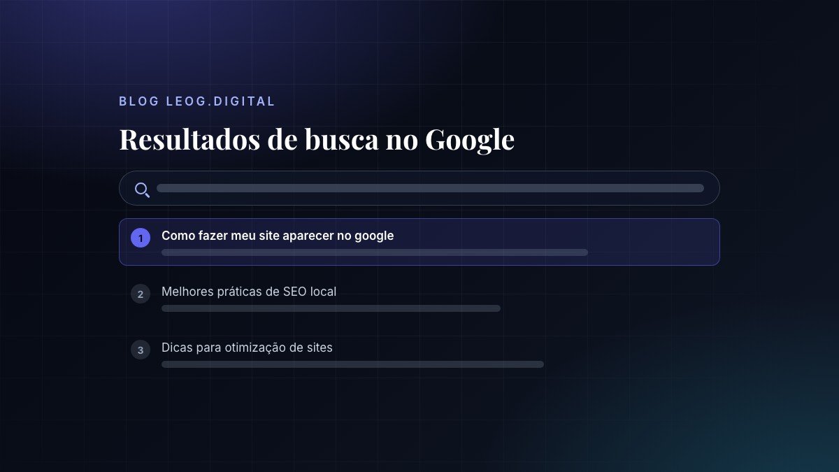 Resultados de busca no Google relacionados a SEO.