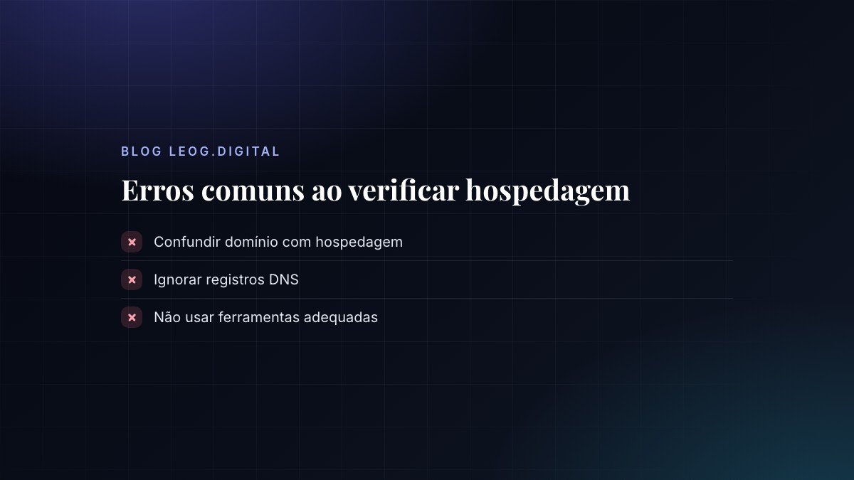 Erros comuns que as pessoas cometem ao tentar descobrir a hospedagem.