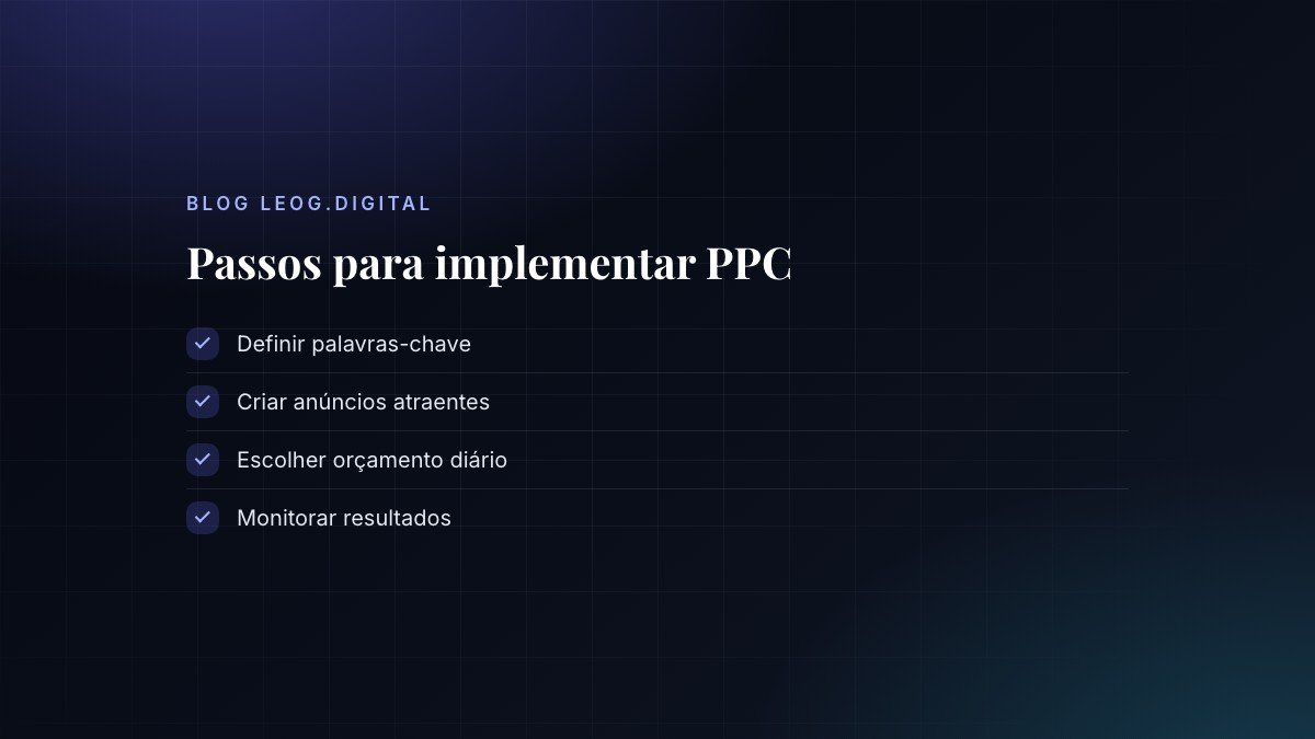 Lista de passos para implementar PPC